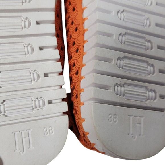 Ilse Jacobsen Loafer Tulip Shoe Women EUR 38 US 7-7.5 Perforated Orange Slip On - Picture 12 of 14